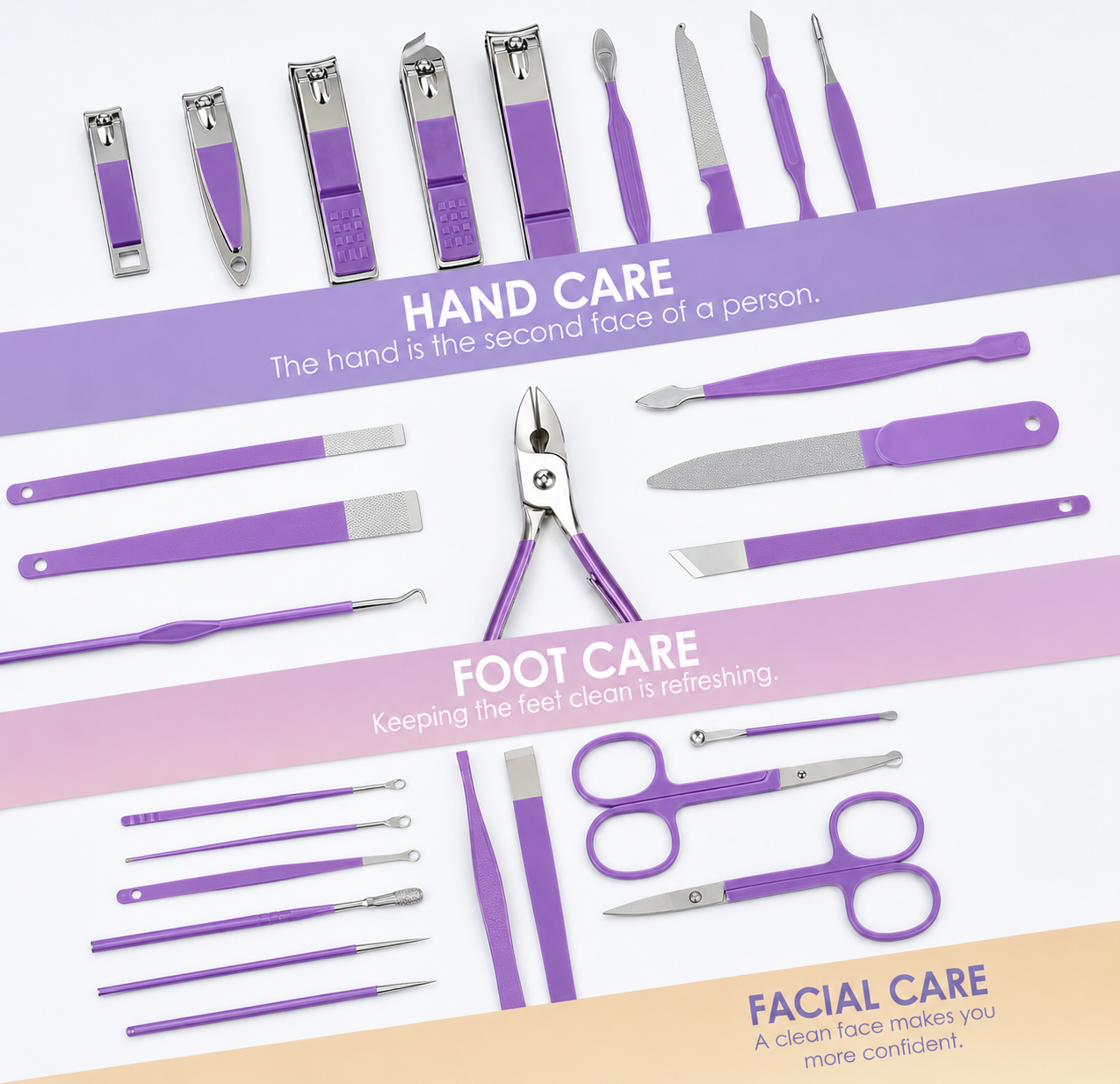 Ultimate Stainless Steel Mani Kit – 30 Pieces
