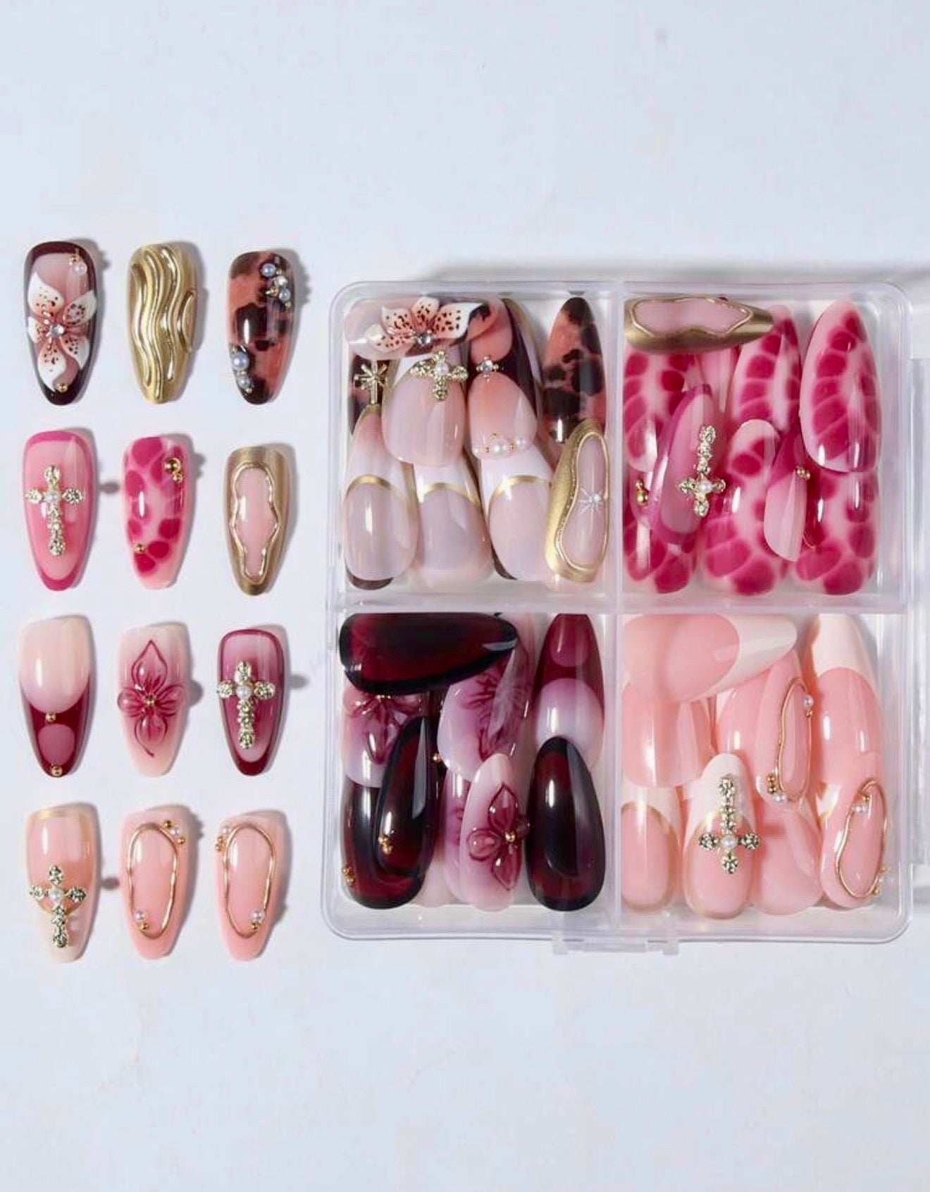 96pcs Assorted Luxury Press-On Nails