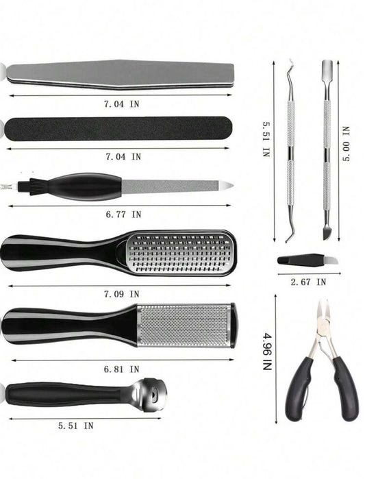 Complete Mani + Pedi Care Kit – 25 Pieces