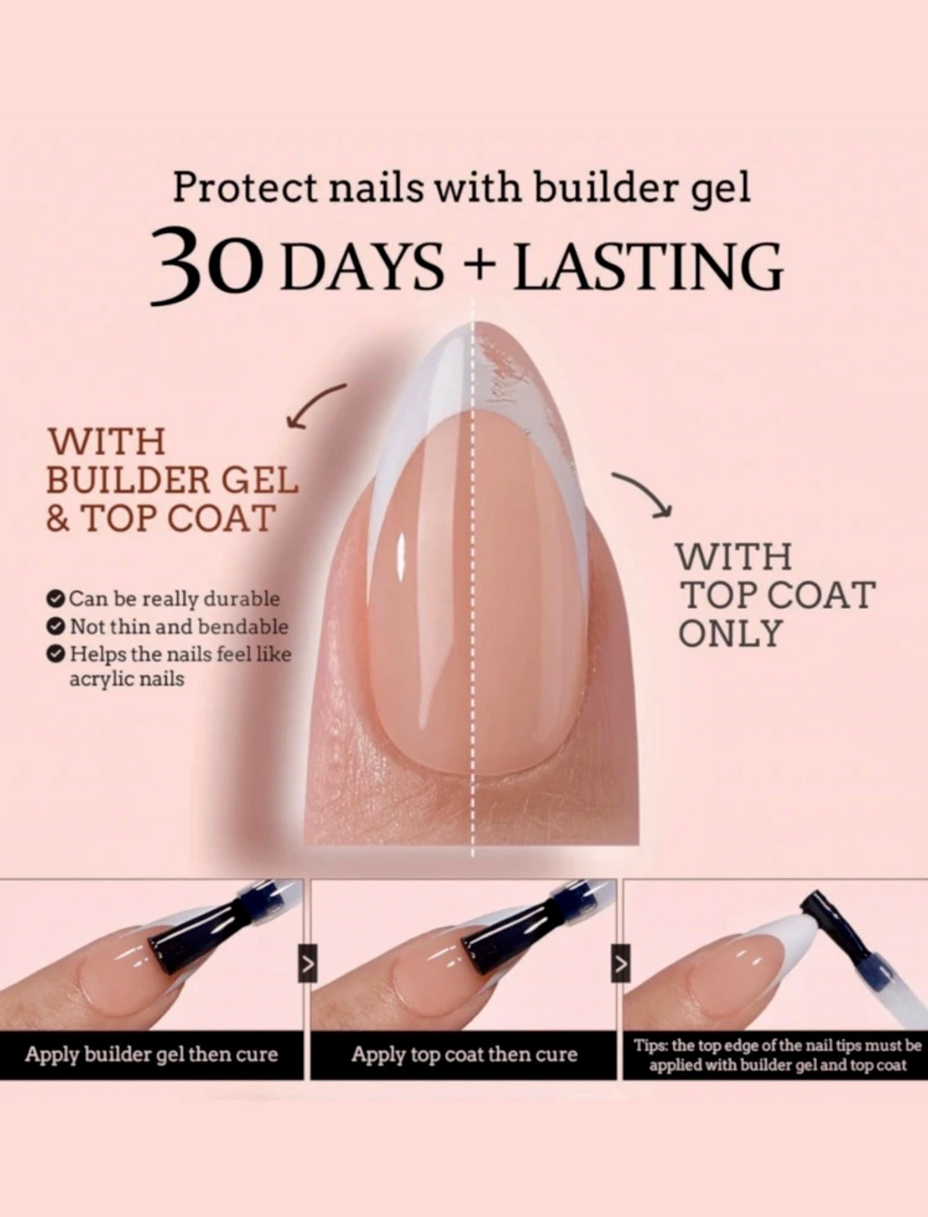 150pcs French Gel Nail Tips