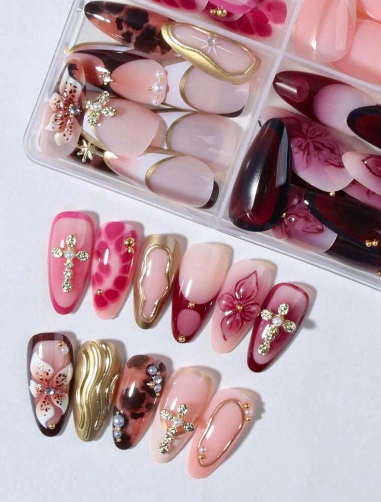 96pcs Assorted Luxury Press-On Nails