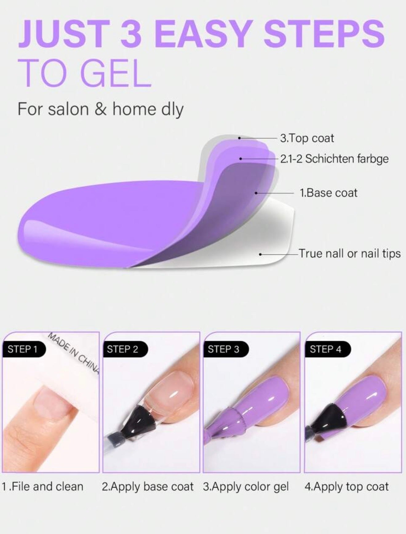 CNICE Base & Top Coat Set – Our Go-To for Long Lasting Press-Ons