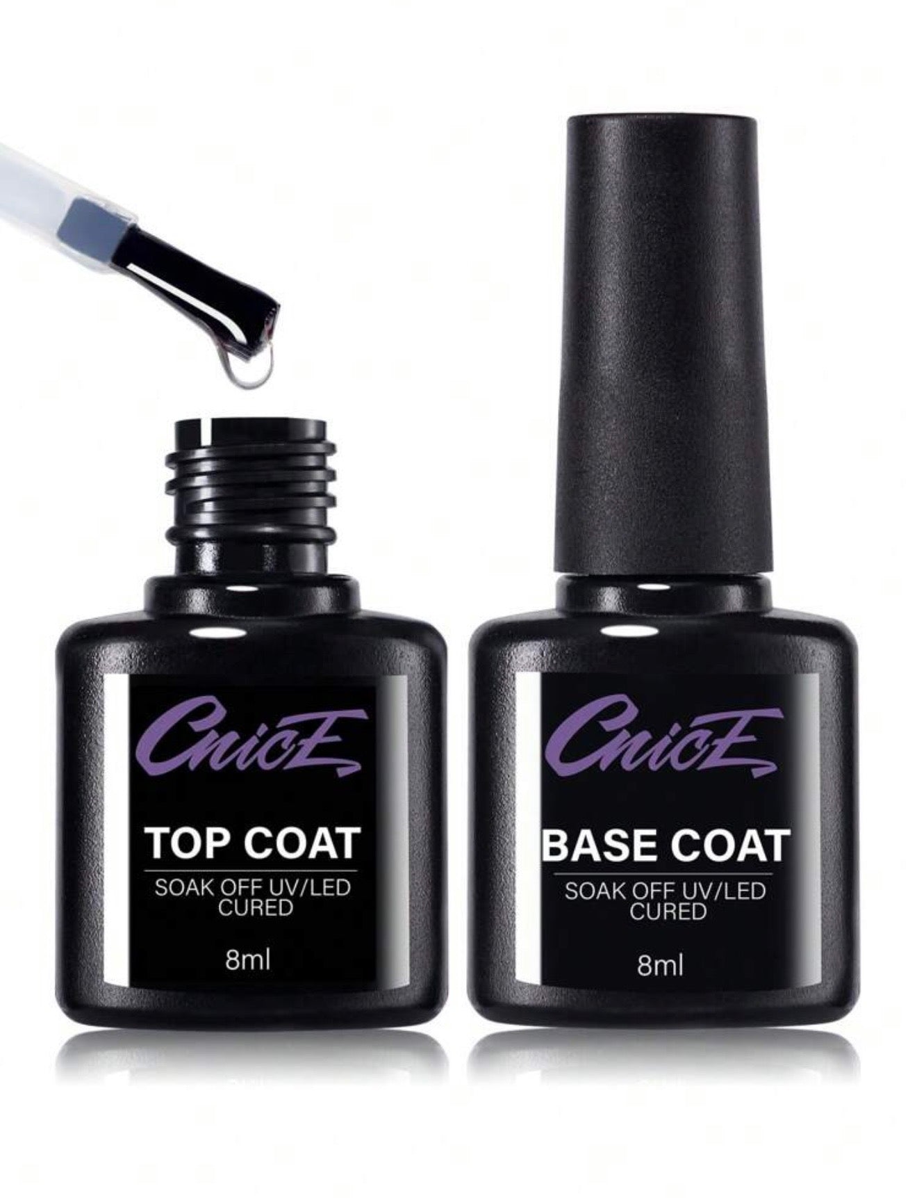 CNICE Base & Top Coat Set – Our Go-To for Long Lasting Press-Ons