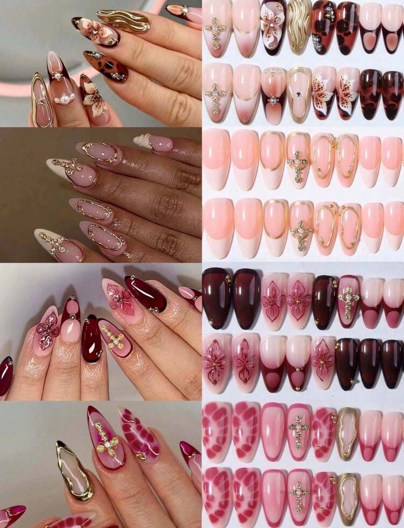 96pcs Assorted Luxury Press-On Nails