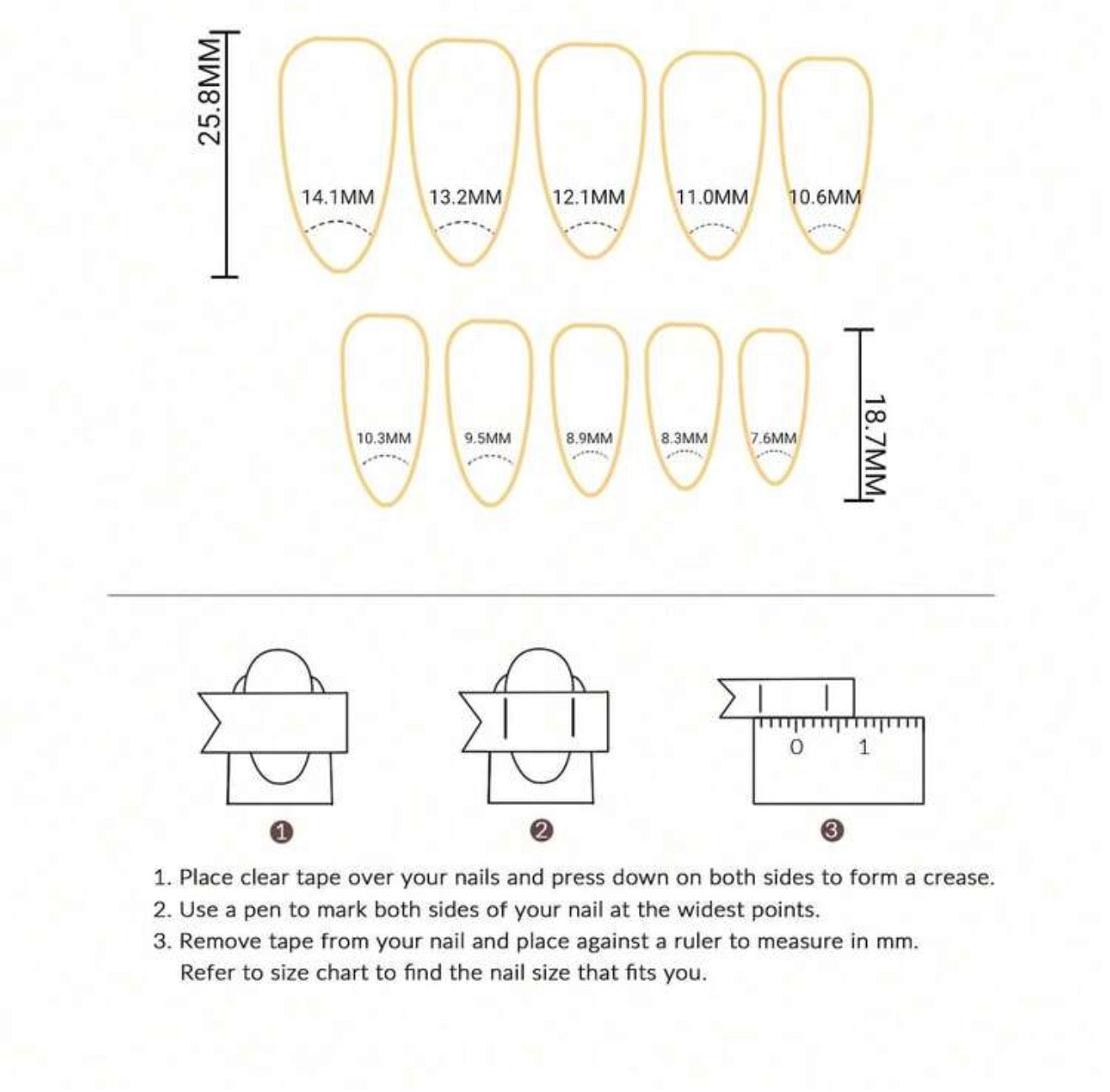 144pcs (6 Assorted Designs) Nail Kit