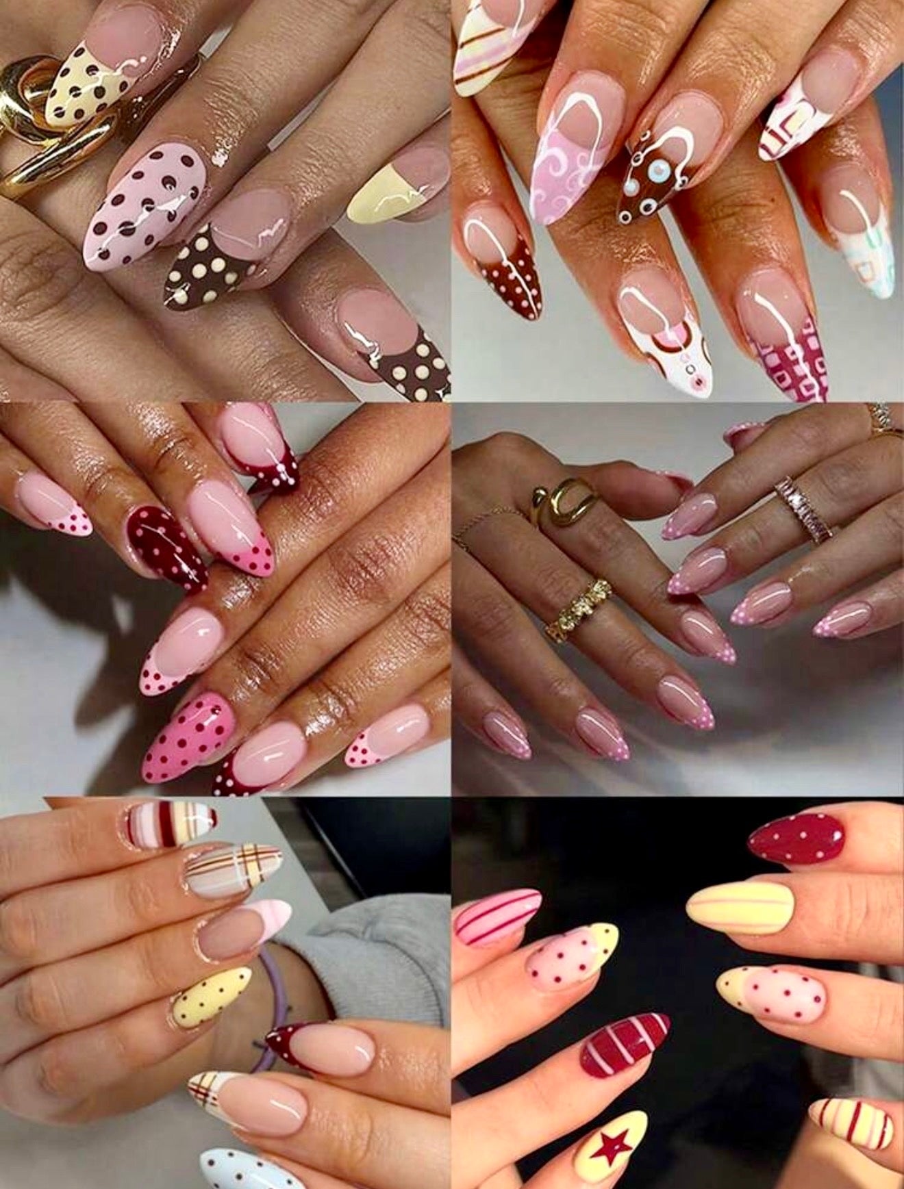 144pcs (6 Assorted Designs) Nail Kit
