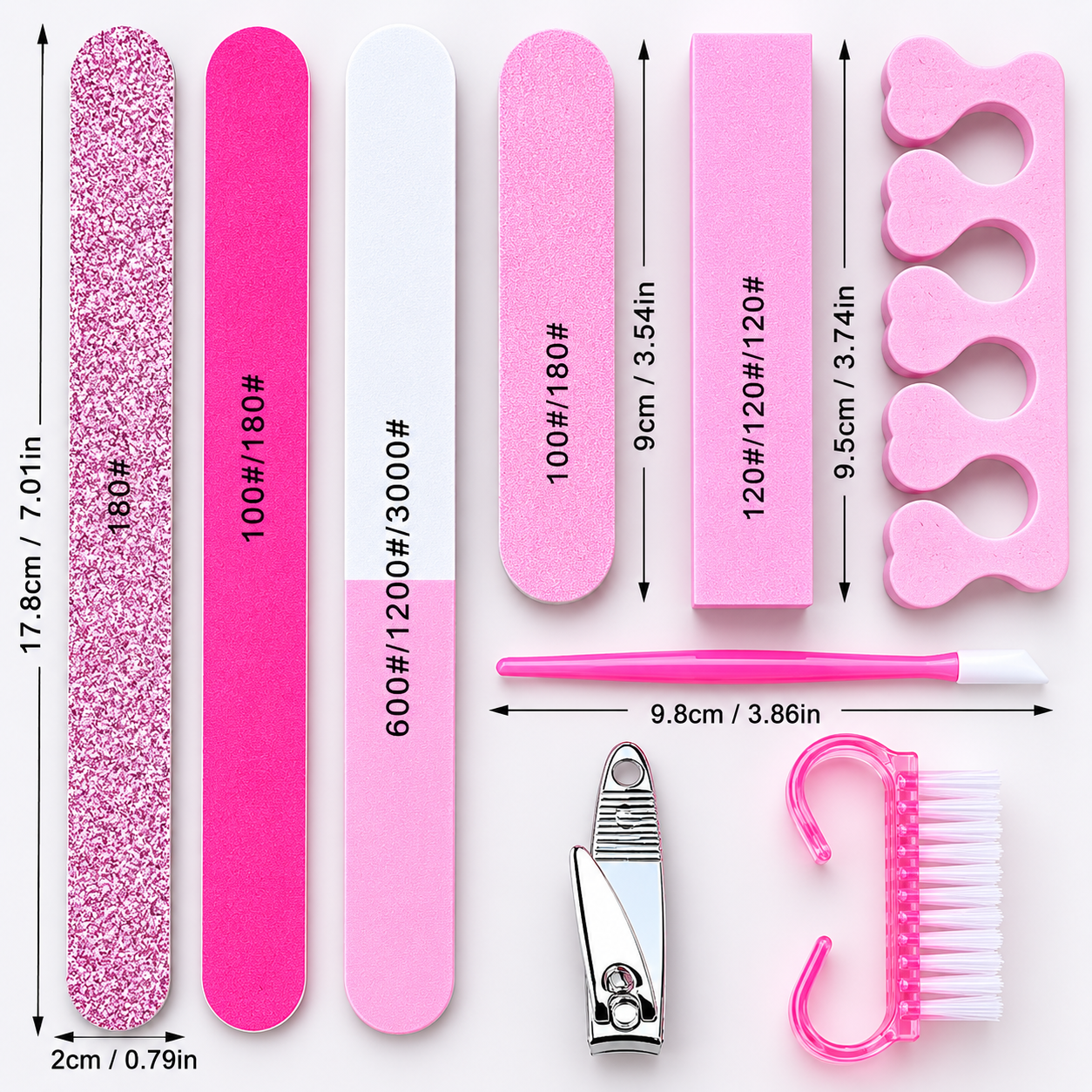 Press-On Nail Starter Kit – 9 Pieces